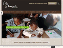 Tablet Screenshot of luyando-womeninafrica.org